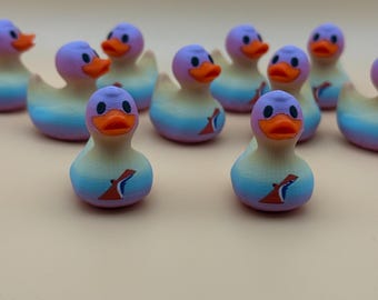 Pack of 10 | 1.25 inch | 3D Printed Cruise Duck | Carnival Inspired Cruising Duck