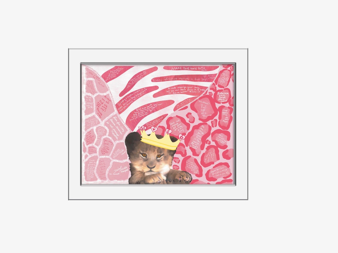 Baby Shower Guest Book Alternative Baby Wall Art Safari Baby Shower