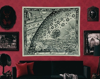 Arazzo di Flammarion, xilografia medievale, astronomia, alchimia