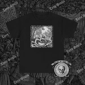 Ouroboros T-Shirt, All is One Shirt, Alchemy T-Shirt, Uroboros T-Shirt, Medieval Woodcut, Occult T-Shirt, Esoteric T-Shirt, Hermetic T-Shirt