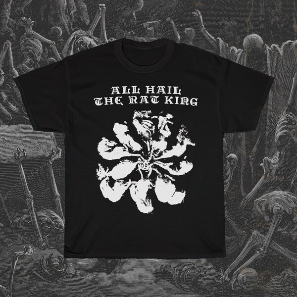 All Hail the Rat King Shirt, Black Death T-Shirt, Pest Ratte Shirt, Geier Kultur, Mittelalter Shirt, Taxidermy Shirt, Rattenkönig Shirt