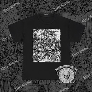 Four Horsemen of the Apocalypse Shirt, Albrecht Dürer, Last Judgement, Medieval Woodcut
