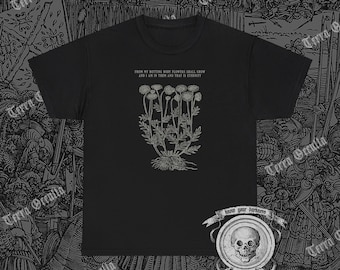 Shirt Victoriaanse bloem, poëzieshirt, Cottagecore-shirt, dichter T-shirt, literair shirt, shirt Dark Academia, schoolse T-shirt, botanisch shirt