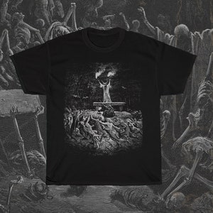 The Witches Sabbath T-Shirt, La Danse du Sabbat Shirt, Distressed Witchcraft Shirt, Émile Bayard Tee, Satanic T-Shirt, Occult T-Shirt