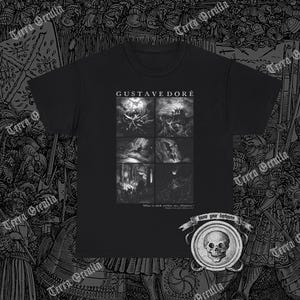 Gustave Doré T-Shirt, Dante's Inferno Shirt, Divine Comedy Shirt, Dante Alighieri Shirt, Occult T-Shirt, Satanic T-Shirt, Purgatory Shirt