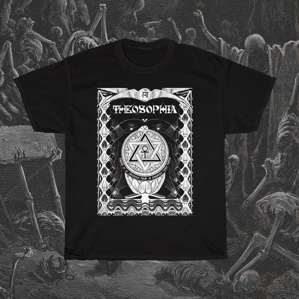 Theosophia Shirt, No Religion Higher than Truth, Theosophy T-Shirt, Occult T-Shirt, Satanic Shirt, Esoteric T-Shirt, Helena Blavatsky Shirt