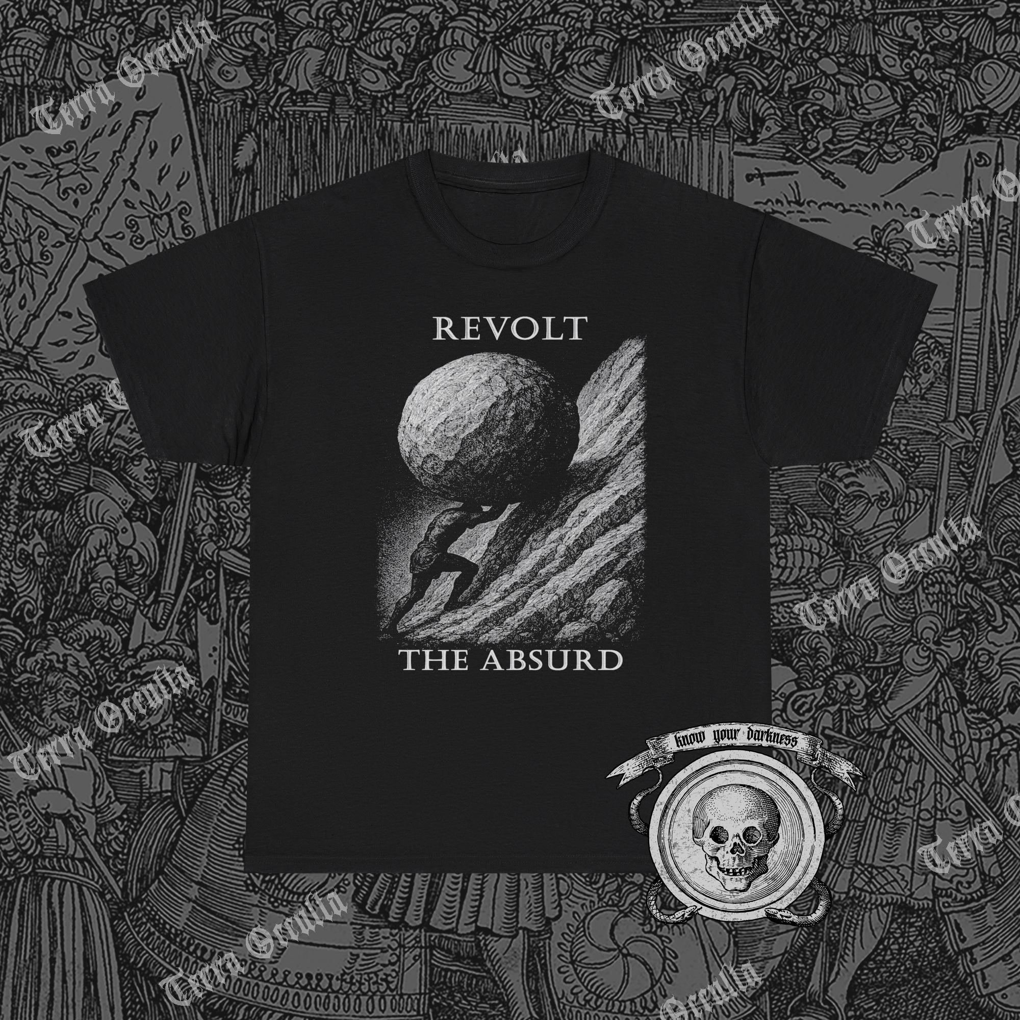 Revolt The Absurd Shirt, Myth Of Sisyphus, Absurdism
