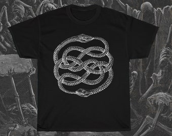 Ouroboros T-Shirt, Alchemy Shirt, Occult T-Shirt, Esoteric Tank Top, Uroboros Shirt, Alternative Clothing, Gnosticism Shirt, Hermeticism Tee