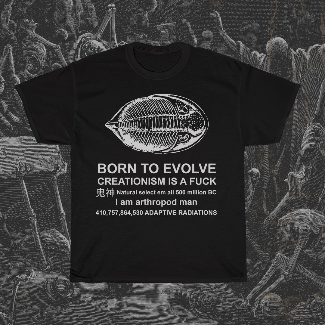 Born to Evolve Shirt, Funny Meme Tshirt, Trilobite Shirt, Anthropod