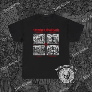Witches Sabbath Shirt, Witchcraft, Occult, Medieval Woodcut