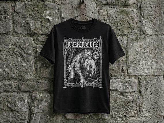 Werewolf Shirt - Wolf Man, Lycanthrope Gothic Horror Graphic Tee