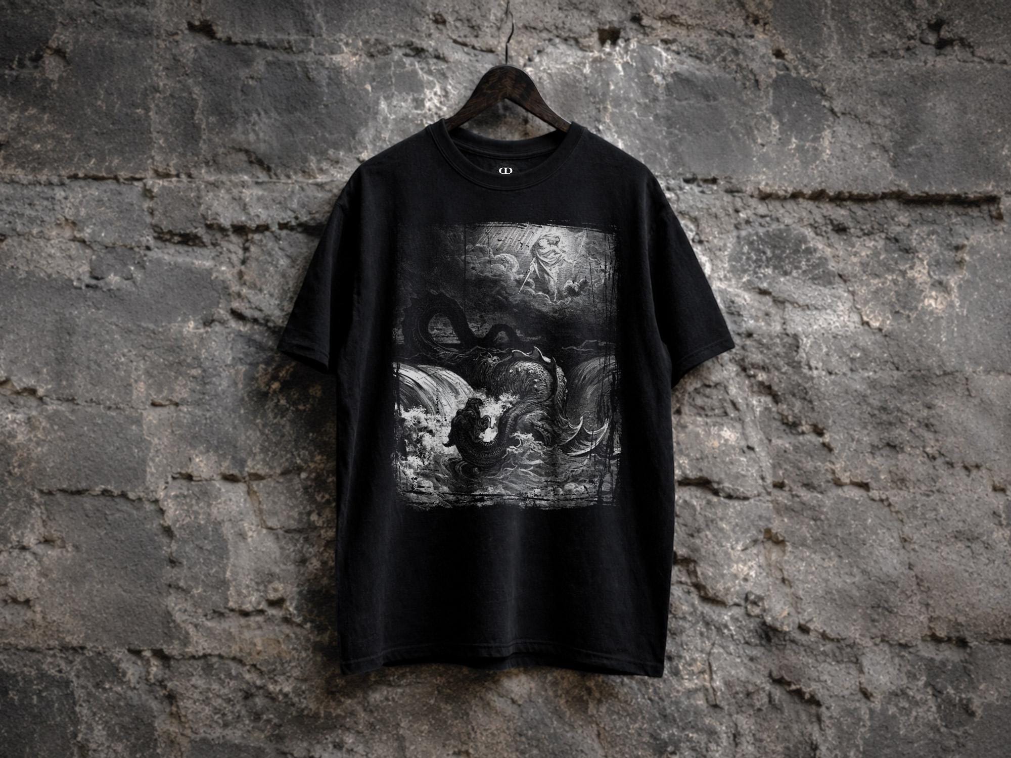 Destruction of Leviathan Shirt - Gustave Doré Sea Monster Graphic