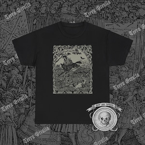 Witch Riding Wolf Shirt, The Witch, Slavic Folklore, Folk Horror