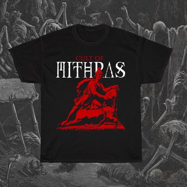 Cult of Mithras Shirt, Mithraism T-Shirt, God Mithras Shirt, Sol Invictus Shirt, Roman Mythology Tee, Saturnalia T-Shirt, Eleusis T-Shirt