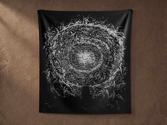 Empyrean Tapestry - Gustave Doré Divine Comedy Gothic Home Decor