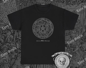 Sigillum Dei Aemeth Illustration Shirt - John Dee Inspired Occult Design
