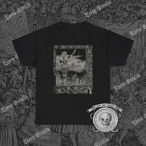 La Mort D&#39;Arthur Shirt, Aubrey Beardsley, King Arthur, Excalibur, Lancelot
