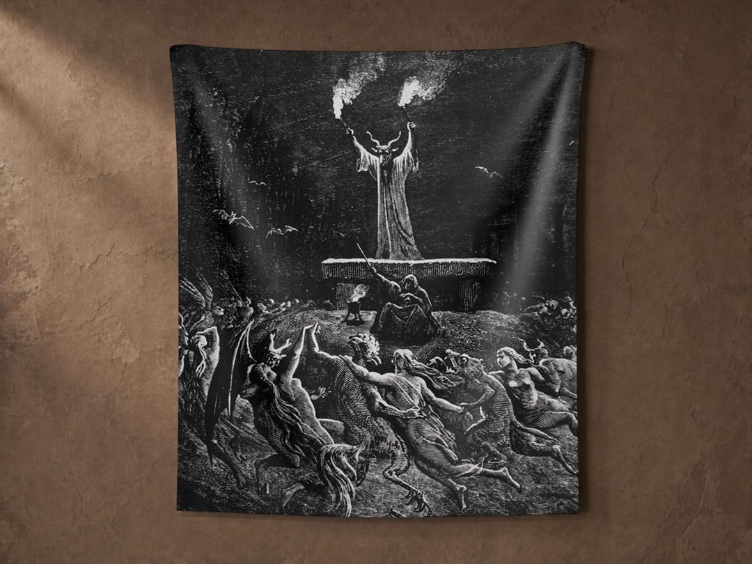 La Danse Du Sabbat Tapestry, Gustave Doré, Witches' Sabbath