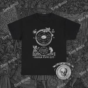 Omnia Unus Est Shirt, Alchemy, Occult, Ouroboros, Esoteric