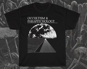 Chemise occultisme et parapsychologie, T-shirt occulte, T-shirt ésotérique, Chemise métaphysique, T-shirt paranormal, Vêtements alternatifs