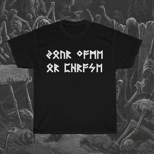 YOUR NAME or PHRASE in Elder Futhark Runes, Personalized Shirt, Custom T-Shirt, Viking Shirt, Valhalla Shirt, Norse Pagan Shirt, Nordic Tee