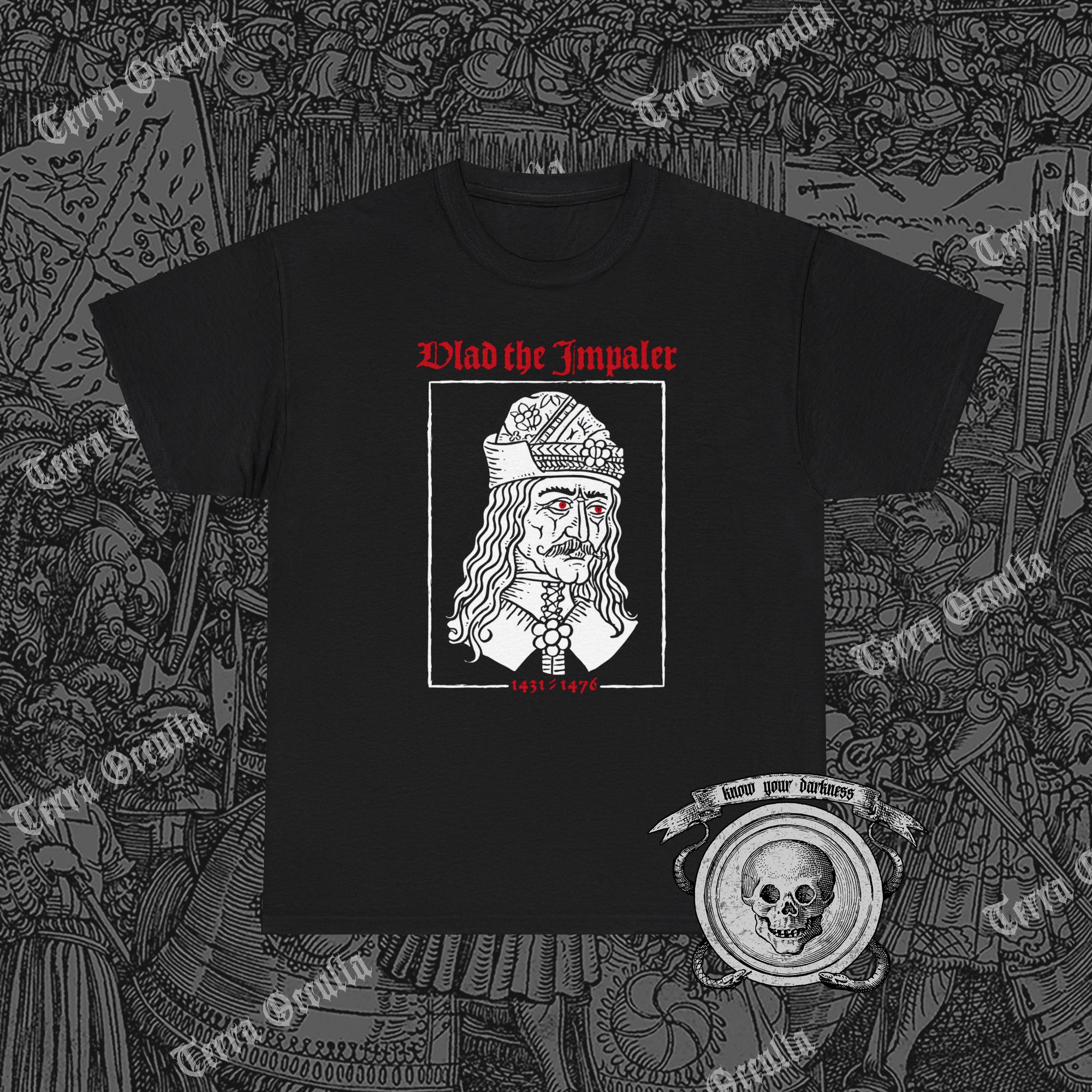 T-shirt Metal Vlad Tepes Black Legions – Taille L, Noir, Coton, Neuf Sans étiquette