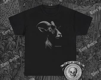 Ik zal je hand leiden, zwart Phillip-shirt, Live Deliciously-shirt, shirt occulte geit, T-shirt The VVitch, satanisch shirt, folkhorrorshirt