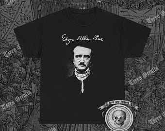 Edgar Allan Poe Shirt, Poetry, Poet, The Raven, Nevermore, Gothic Literature