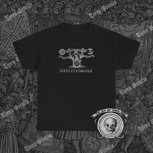 Solve Et Coagula Shirt, Alchemy T-Shirt, Occult Shirt, Alchemical Dragon Shirt, Esoteric T-Shirt, Medieval Woodcut, Mysticism T-Shirt