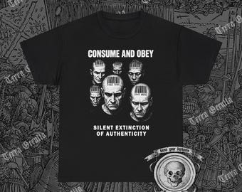 Consume and Obey Shirt, Anti Consumerism, Anti Capitalism