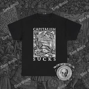 Capitalism Sucks Shirt, Capitalist Vampire, Walter Crane, Anti Capitalism