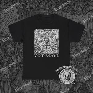 Vitriol T-Shirt, Alpha and Omega, As Above So Below, Alchemy T-Shirt, Occult Shirt, Philosophers Stone, Hermetic Shirt, Azoth T-Shirt