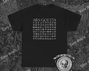 Camiseta Ars Goetia, 72 Selos de Salomão, Chave Menor de Salomão, Lemegeton, Ocultismo