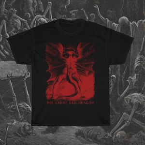 Great Red Dragon Shirt, William Blake Shirt, Horror Shirt, Cult Classic, Satanic T-Shirt, Occult T-Shirt, Witchy T-Shirt