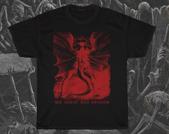 Great Red Dragon Shirt, William Blake Shirt, Horror Shirt, Cult Classic, Satanic T-Shirt, Occult T-Shirt, Witchy T-Shirt