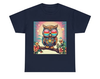 Owl tee Unisex Heavy Cotton T-shirt