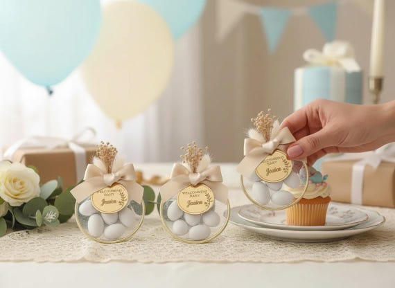 Personalized Baptism Almond Candy Favor Christening Communion Thank You