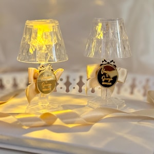 Paralume luminoso personalizzato per il primo compleanno, bomboniera per baby shower, luce notturna personalizzata, decorazioni per la festa del primo compleanno, centrotavola per battesimo.