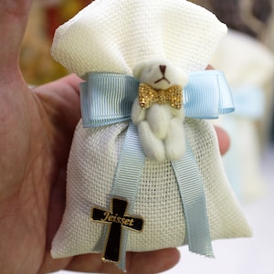 Sacchetti regalo orsacchiotto, bomboniere per baby shower orsacchiotto, compleanno orsacchiotto, borsa per dolcetti, regali personalizzati, grazie mille, bomboniera battesimo
