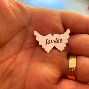 Personalized Acrylic Mirror Tag - Baby Shower Favor and Gift - Customize with Any Name or Message - Baby Shower Favors - Baby Shower Tag