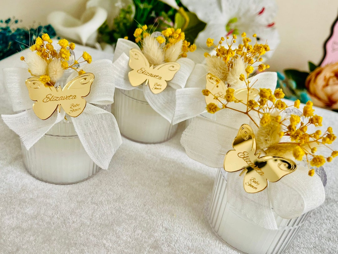 Personalized Baby Shower Soy Candle Favor Vanilla Scented - Etsy