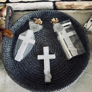 Handgefertigter Kreuz Magnet Gastgeschenke: Taufe,Taufe, Kommunion
