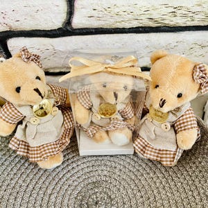 ボヘミアン ぬいぐるみテディベア キーチェーン、カスタム ぬいぐるみテディベア キーチェーン、テディベアの誕生日プレゼント、テディベアのパーティー記念品、ベビーガールシャワー
