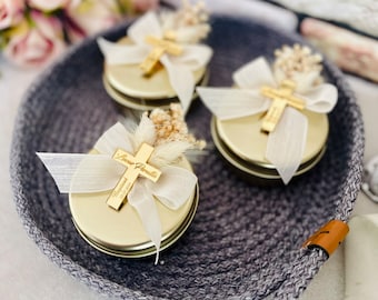 Custom Baptism Candle Favor, Baptism Candle Decoration, Holy Communion Gift, Mi Bautizo, Christening Candle, Custom Christening Gift