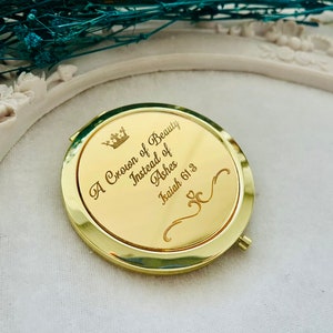 Personalized Pocket Mirror Bridesmaid Gift, Bridesmaid Compact Makeup Mirror ,Pocket Mirror,Makeup Mirror,Rose Gold Compact Mirror