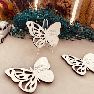 Personalized Butterfly Acrylic Mirror Magnets, Bridesmaid Gift, Wedding Party Favors, Sweet 16 Gift, Butterfly Favors, Welcoming Favors