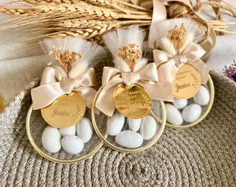 Personalized Almond Candy Baptism Favors: Christening, First Communion