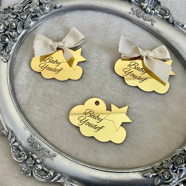 Custom Cloud Party Favor Tag - Etsy