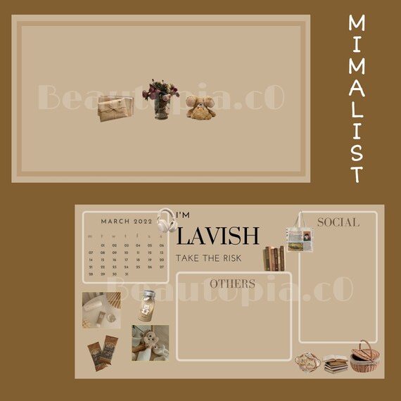 MINIMALIST DESKTOP WALLPAPER | Etsy