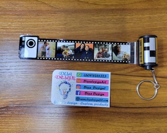 Custom Photo Film Roll Keychain, Personalized Film Roll Keychain, Vintage Roll Film Keychain, Custom Gifts, All Occasion Gift, Special Gifts